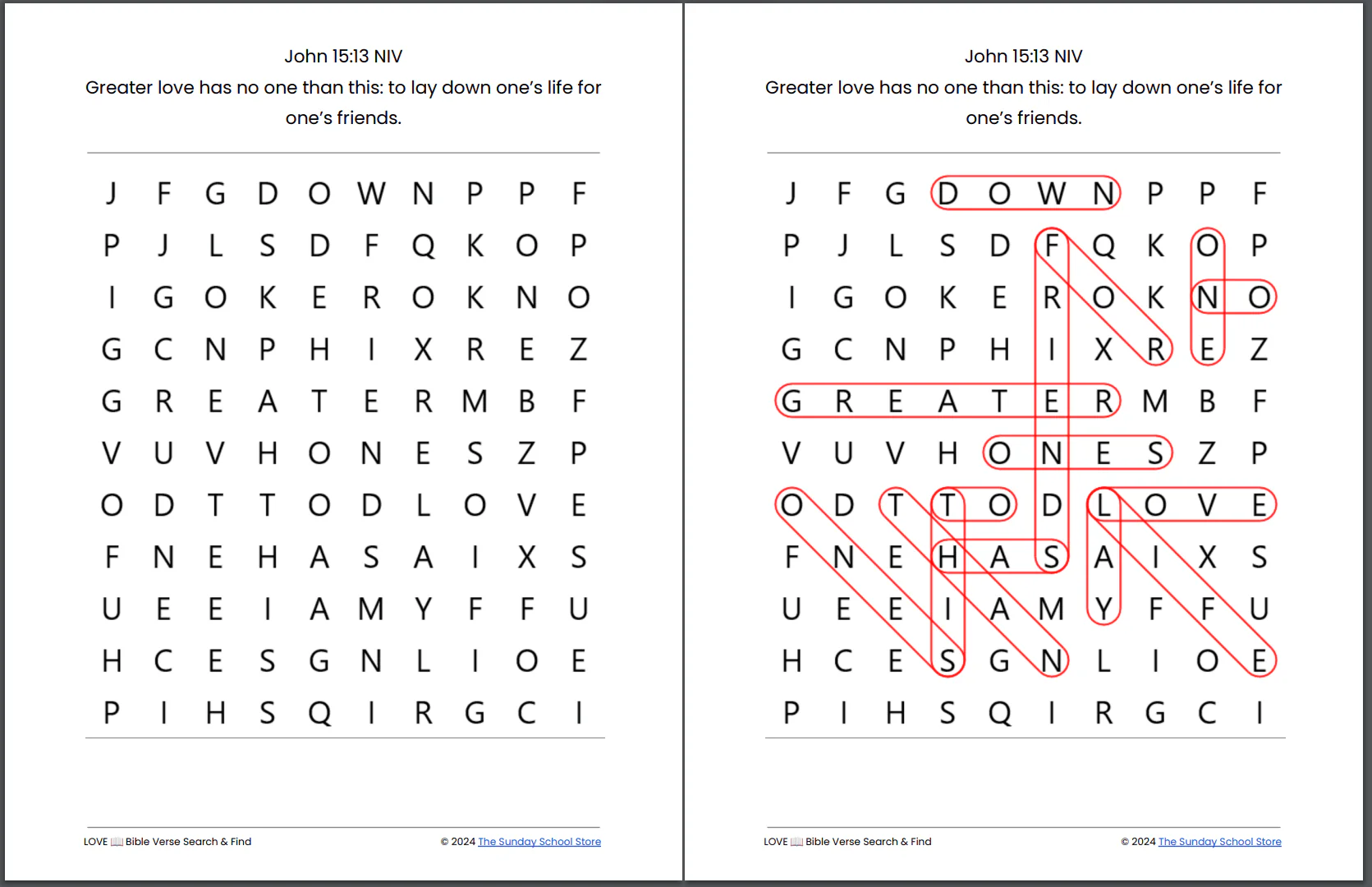 10 Free LOVE 💖  Valentine's Day Bible Word Search Puzzles [PDF Printable Download] - Image 3