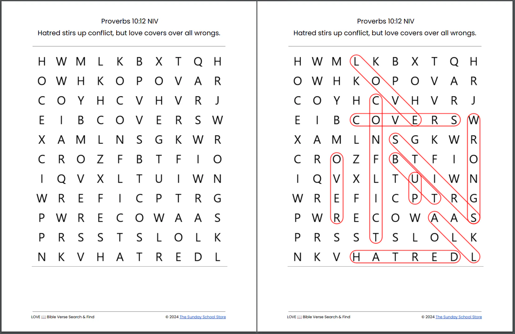 10 Free LOVE 💖  Valentine's Day Bible Word Search Puzzles [PDF Printable Download] - Image 5