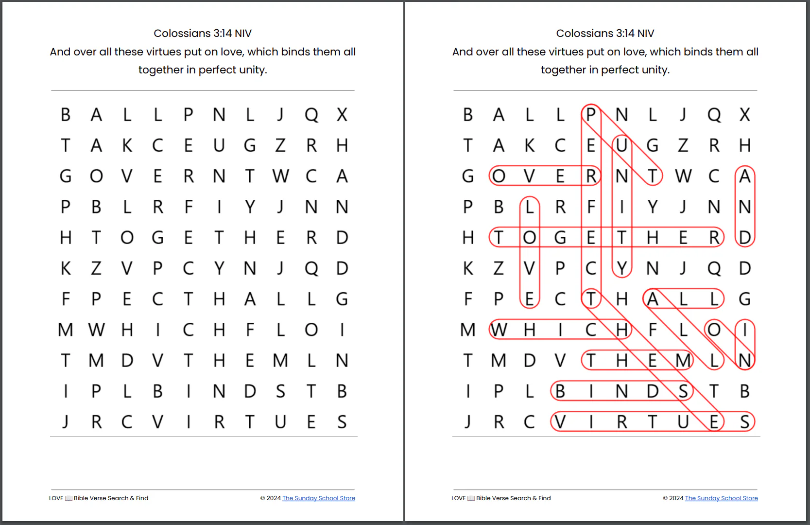 10 Free LOVE 💖  Valentine's Day Bible Word Search Puzzles [PDF Printable Download] - Image 7