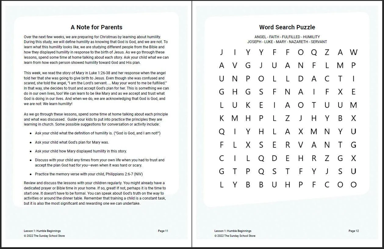 Humble Beginnings: 4-Week Children’s Ministry Curriculum - Image 10
