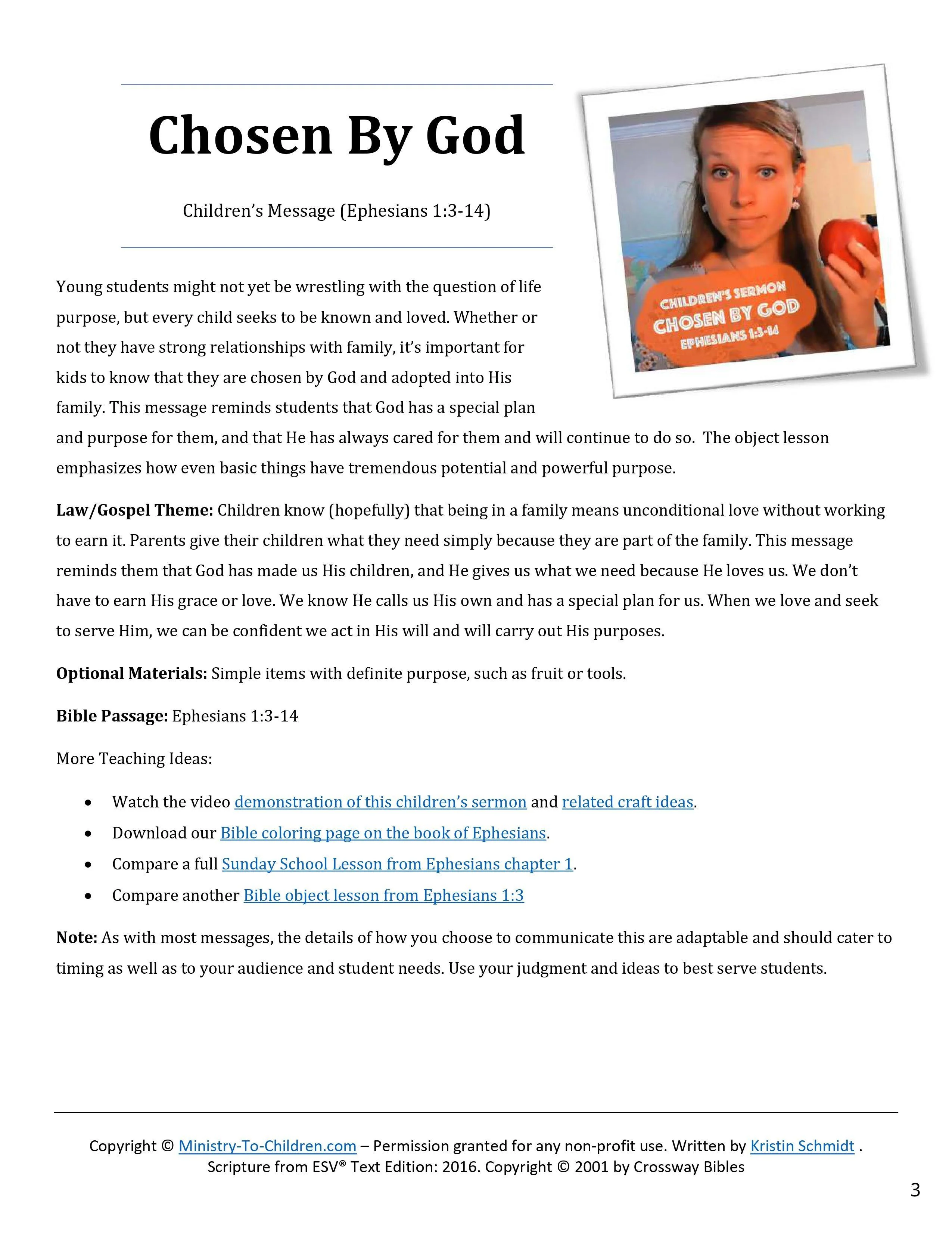 50 Object Lesson Children's Sermon Bundle (Free Download) - Image 7