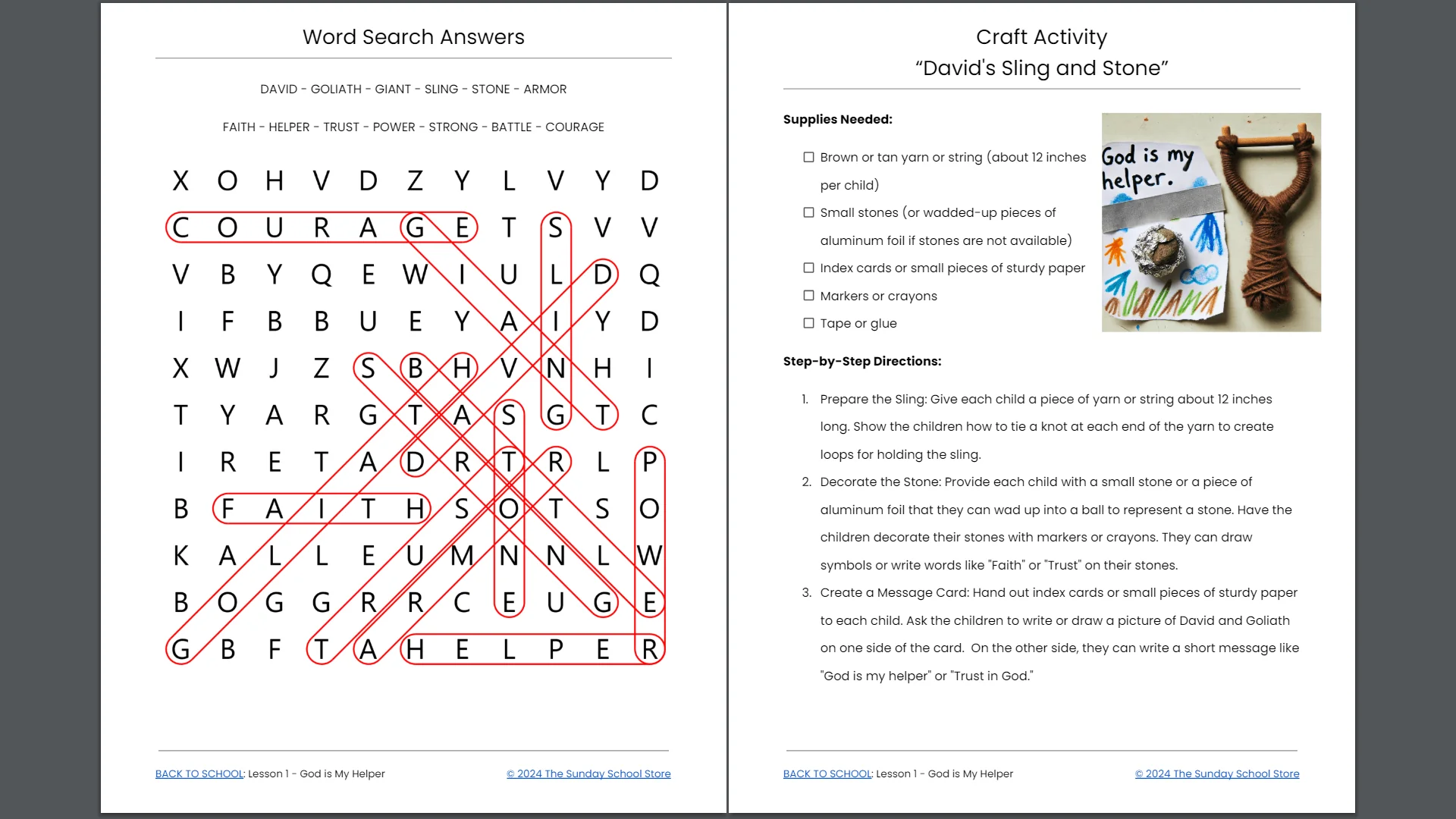 Back To School: 4-Lesson Sunday School Curriculum for Children’s Ministry - Image 8