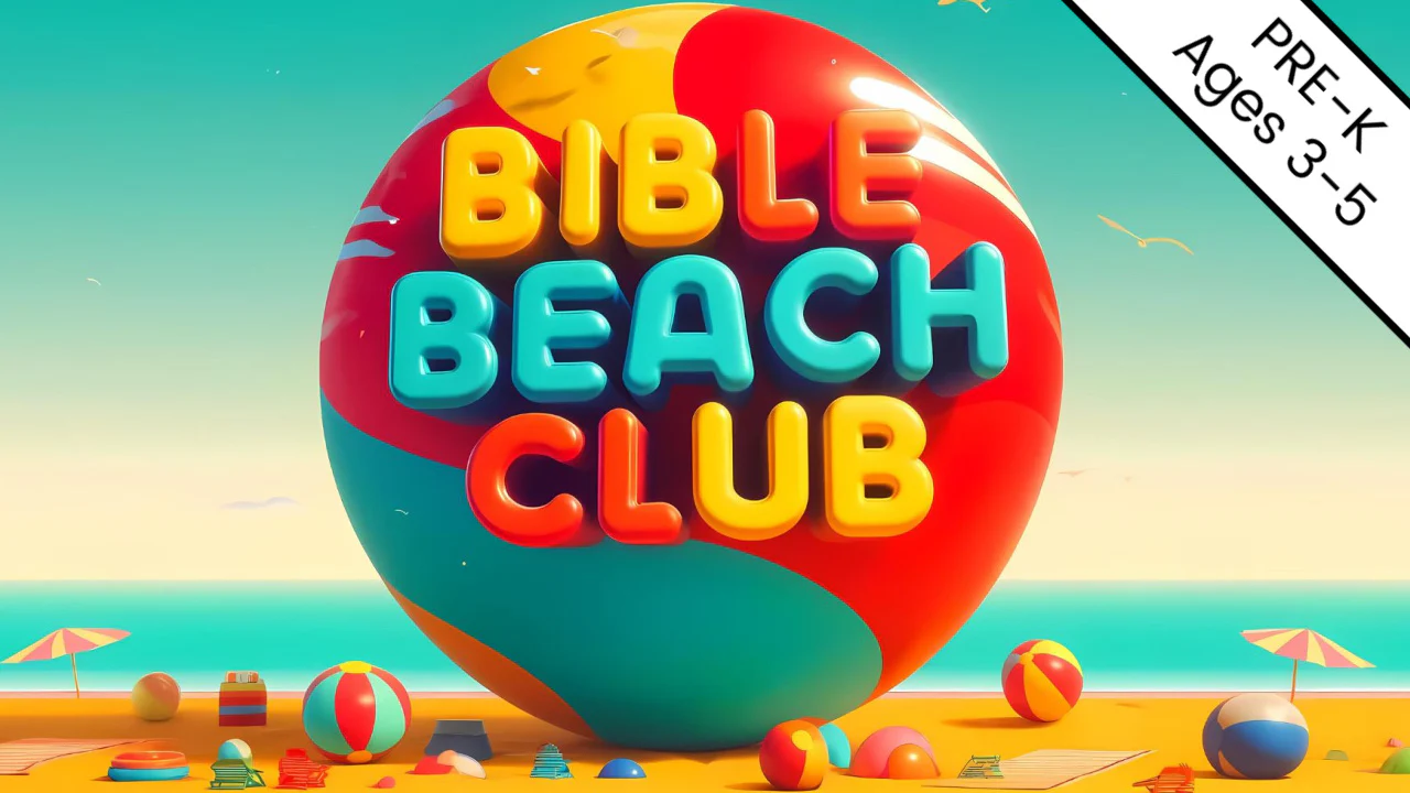Bible Beach Club PreK 4-Week Preschool Curriculum (ages 3-5)
