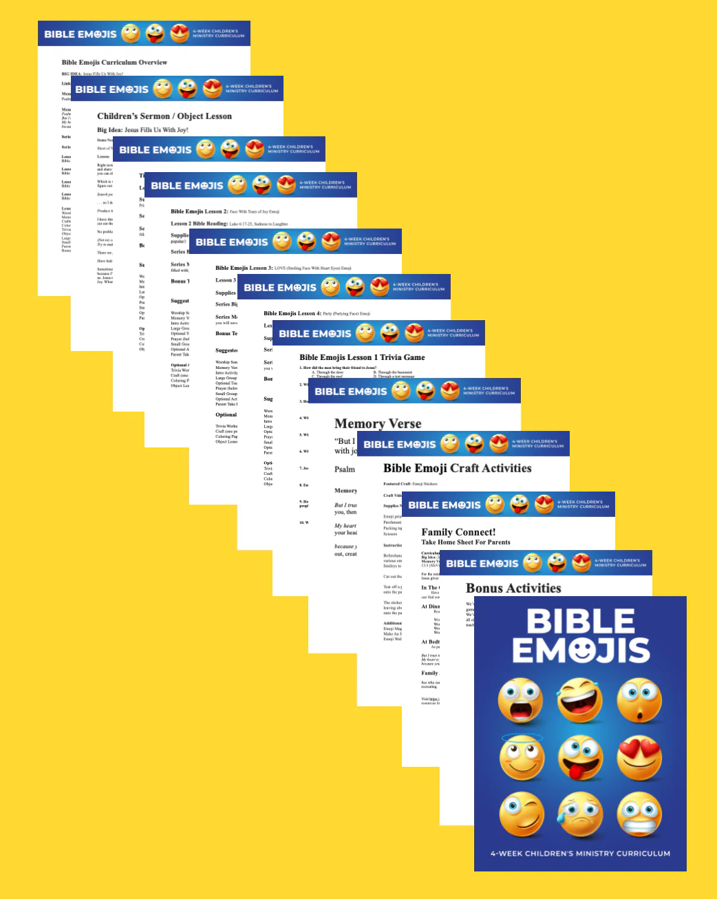 Bible Emojis 4-Week Children’s Ministry Curriculum - Image 3