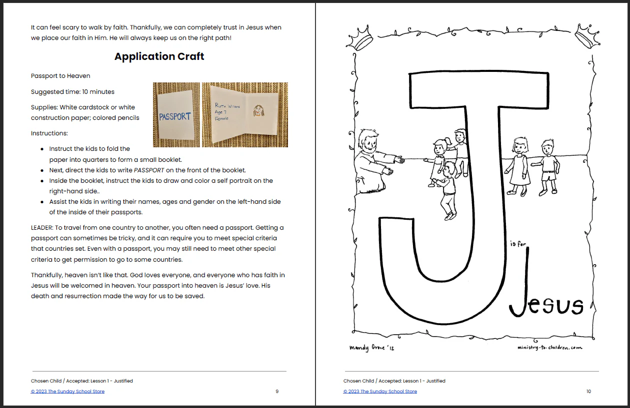 Chosen Child: 4-Week Children's Ministry Curriculum - Image 7