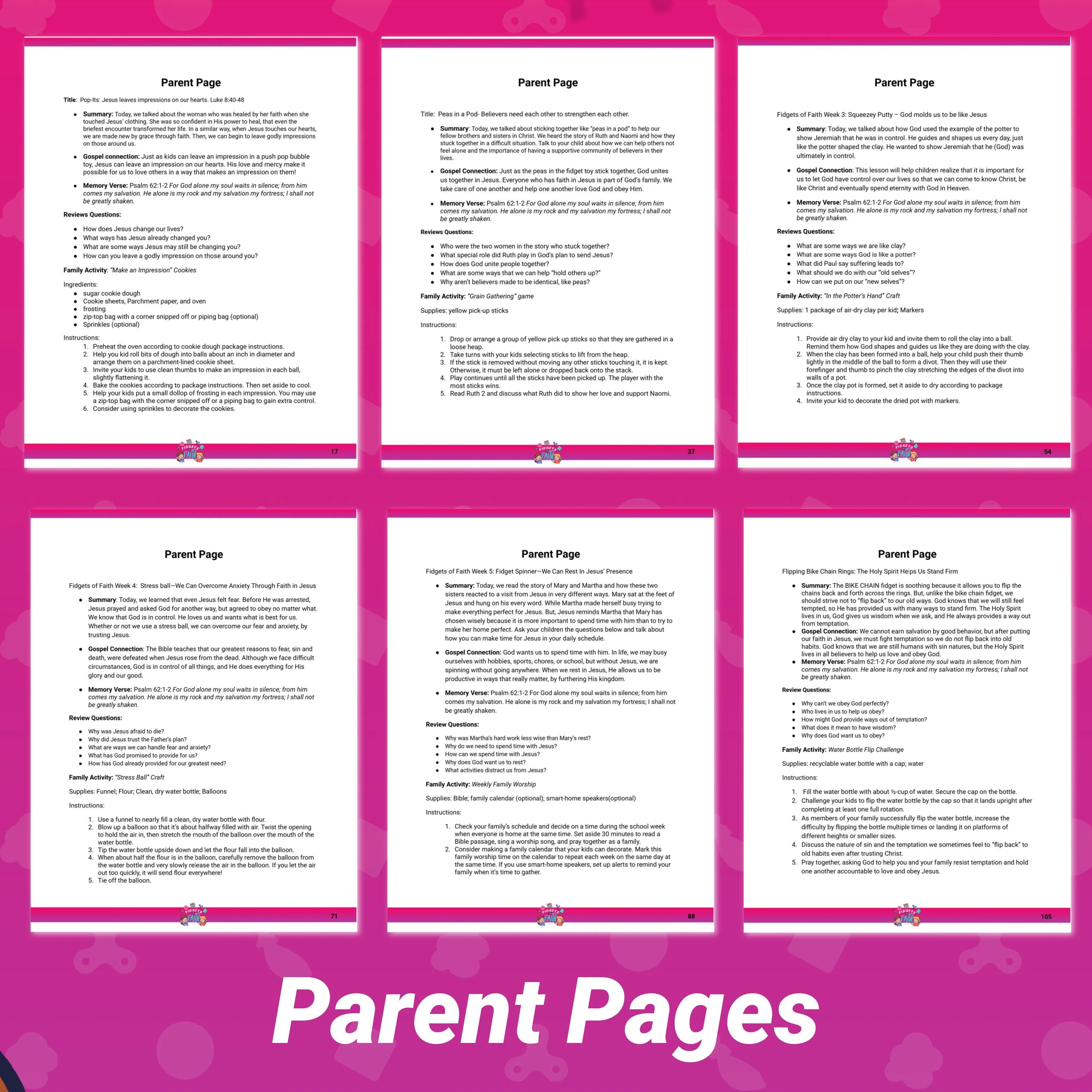 Fidgets of Faith: 6-Lesson Sunday School Curriculum - Image 7