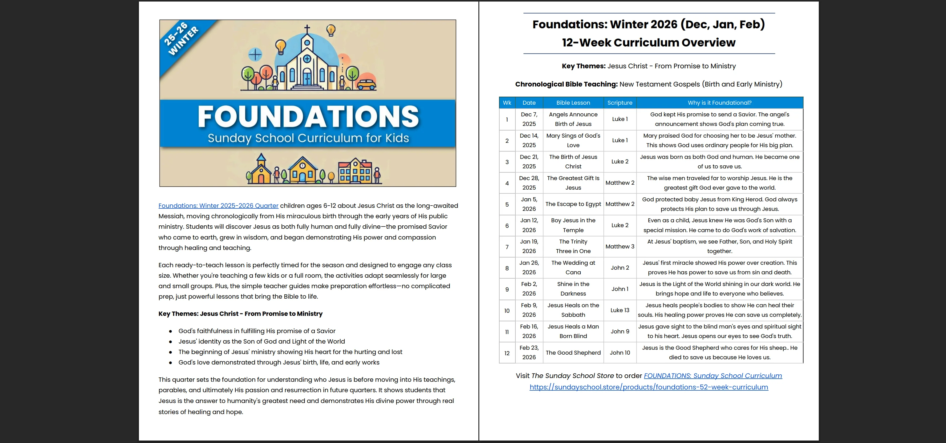 FOUNDATIONS: Sunday School Curriculum for Kids (age 6-12) - Image 3