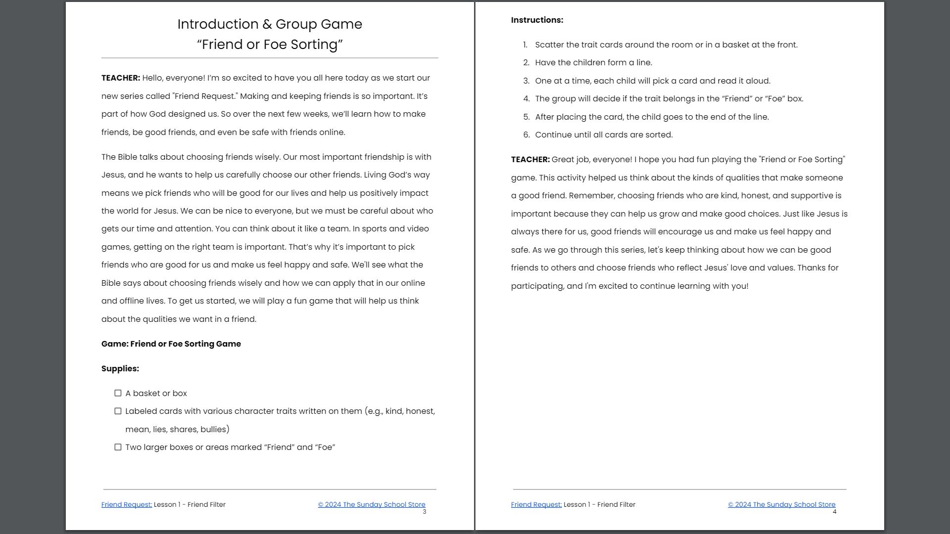 Friend Request: 4-Week Sunday School Curriculum for Children’s Ministry - Image 6
