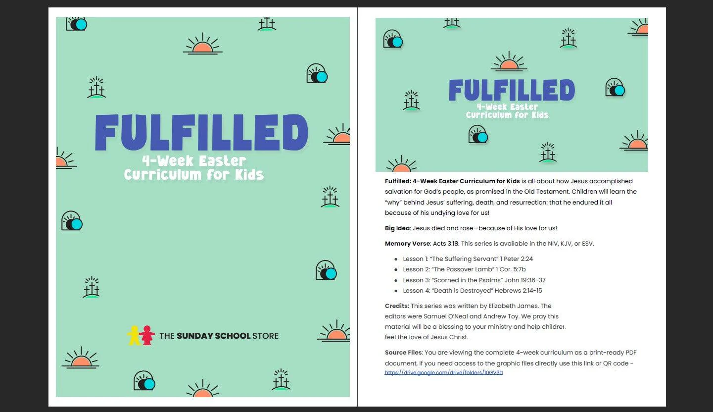 Fulfilled: 4-Lesson Easter Curriculum for Kids - Image 2
