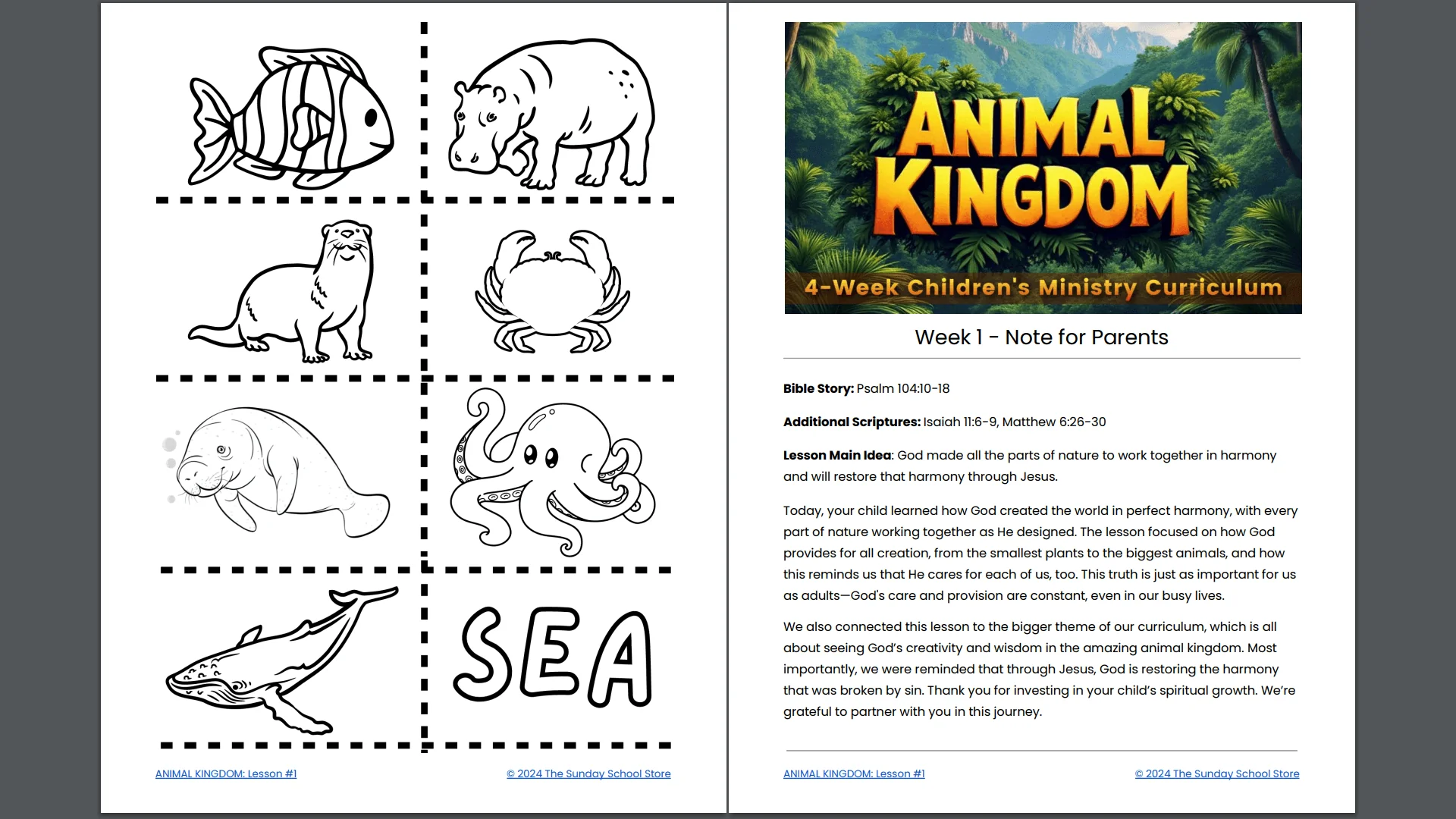 Animal Kingdom: 4-Week Children's Ministry Curriculum (ages 6-12) - Image 11