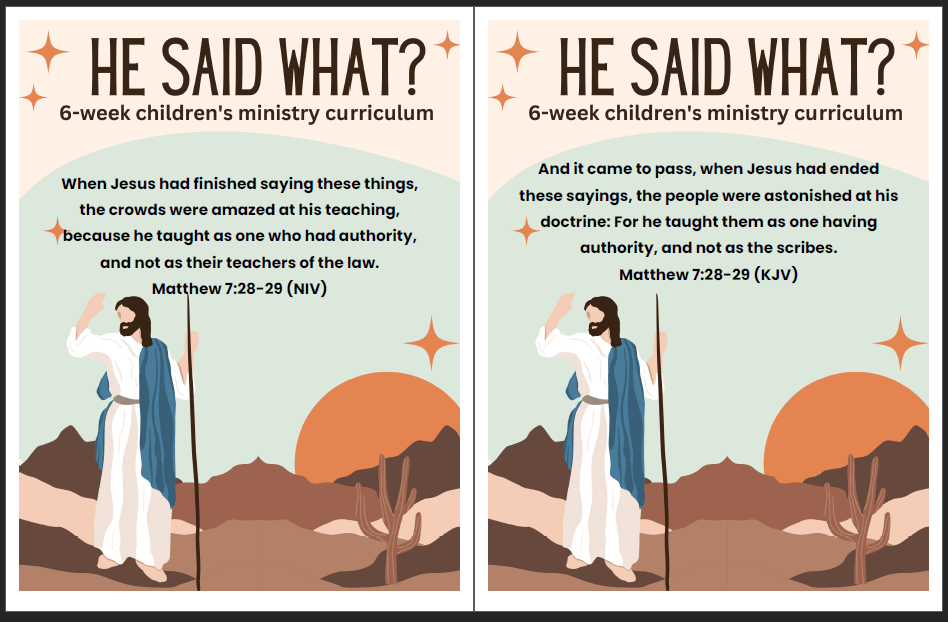 He Said What? 6-Lesson Bible Curriculum for Kids Church or Sunday School - Image 7