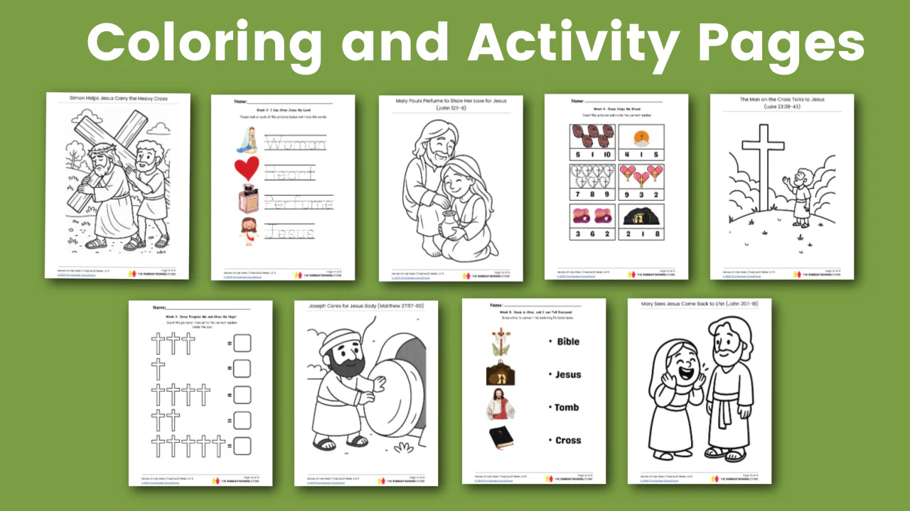 Heroes of Holy Week 5-Week Easter Preschool Curriculum (ages 3-5) - Image 5