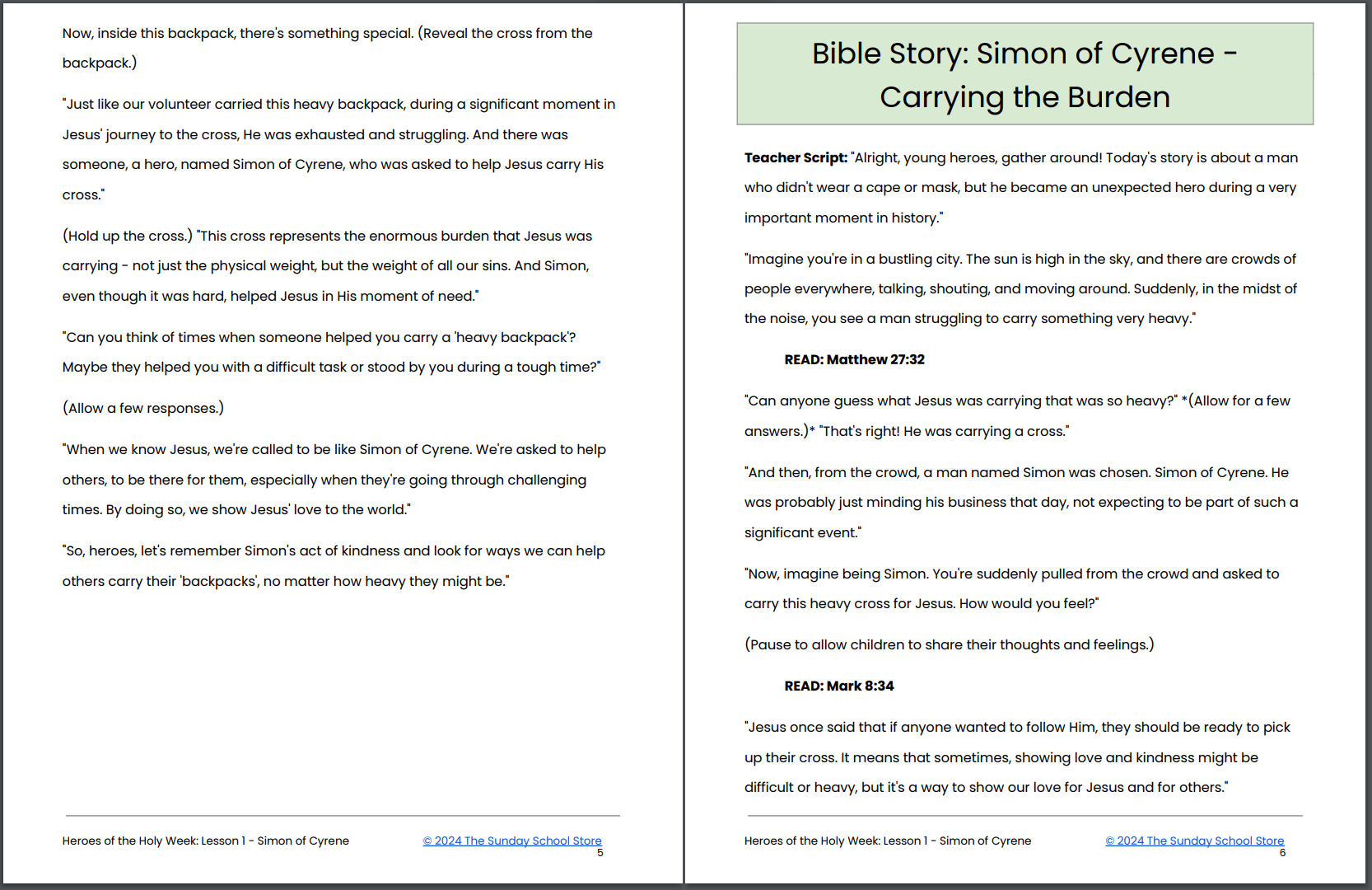 Heroes of Holy Week ⛪ 5-Lesson Sunday School Curriculum for Easter - Image 10