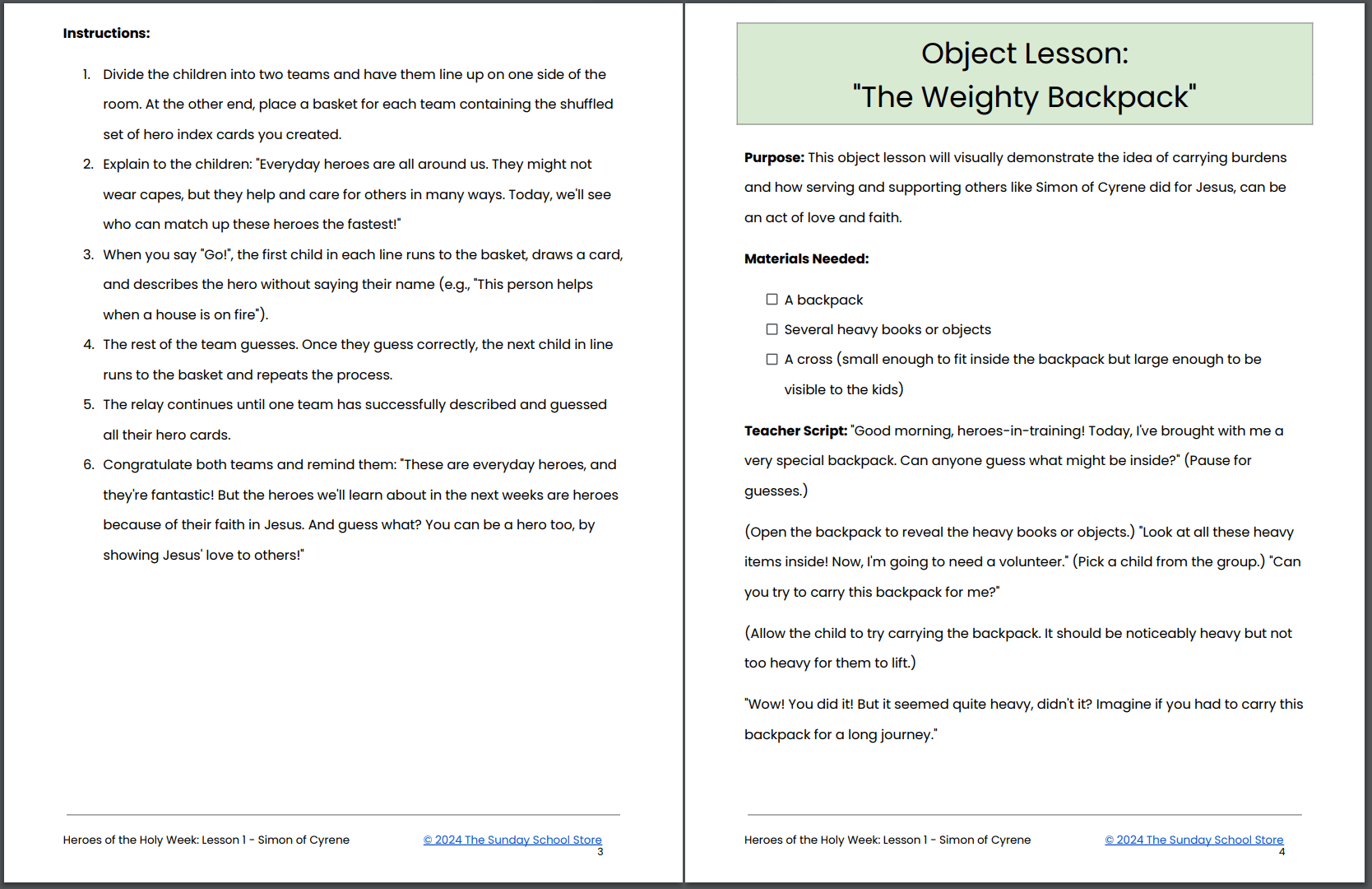 Heroes of Holy Week ⛪ 5-Lesson Sunday School Curriculum for Easter - Image 9
