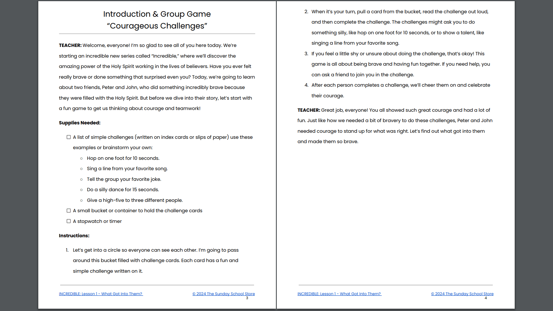 Incredible: 4-Lesson Sunday School Curriculum for Children's Ministry - Image 5