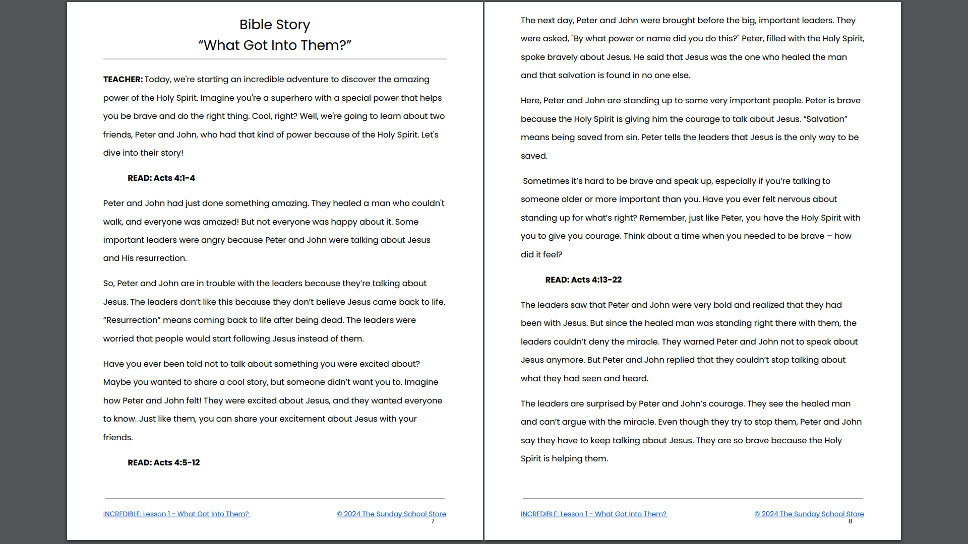 Incredible: 4-Lesson Sunday School Curriculum for Children's Ministry - Image 7