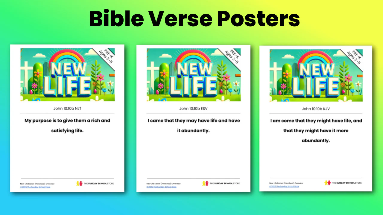 New Life Pre-K: 5-Lesson Curriculum for Easter (ages 3-5) - Image 7