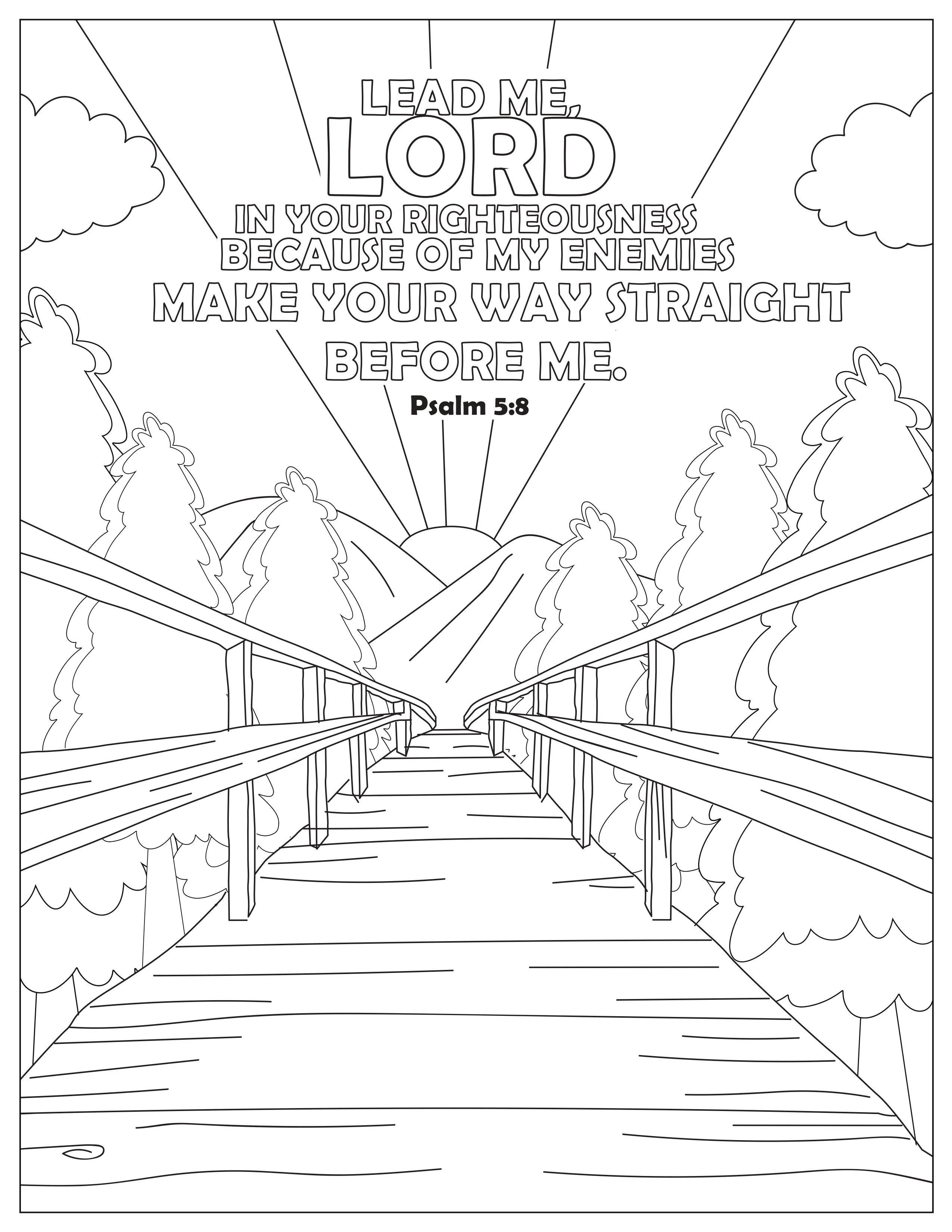 Book of Psalms: 37 Page Bible Coloring Book (download only) - Image 18