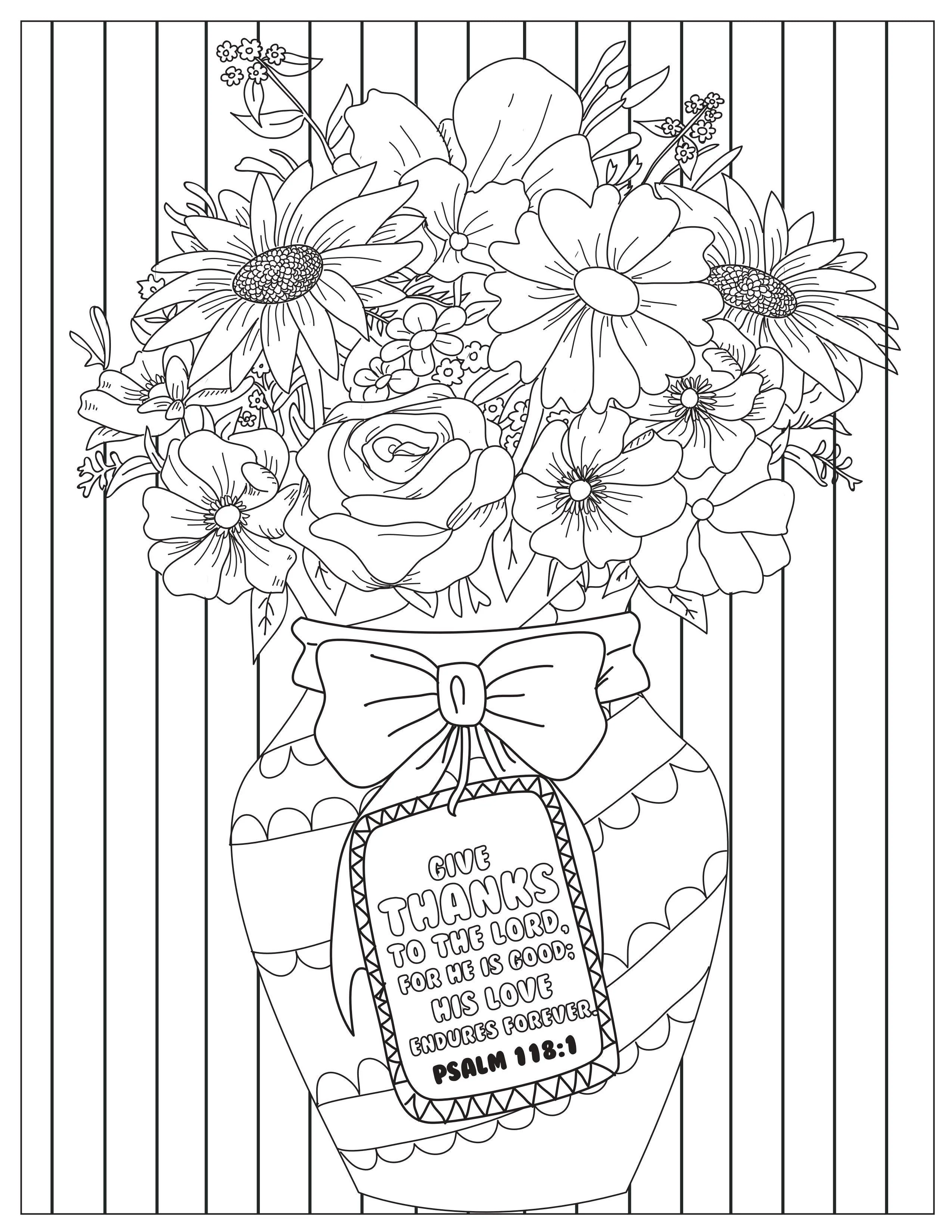 Book of Psalms: 37 Page Bible Coloring Book (download only) - Image 26