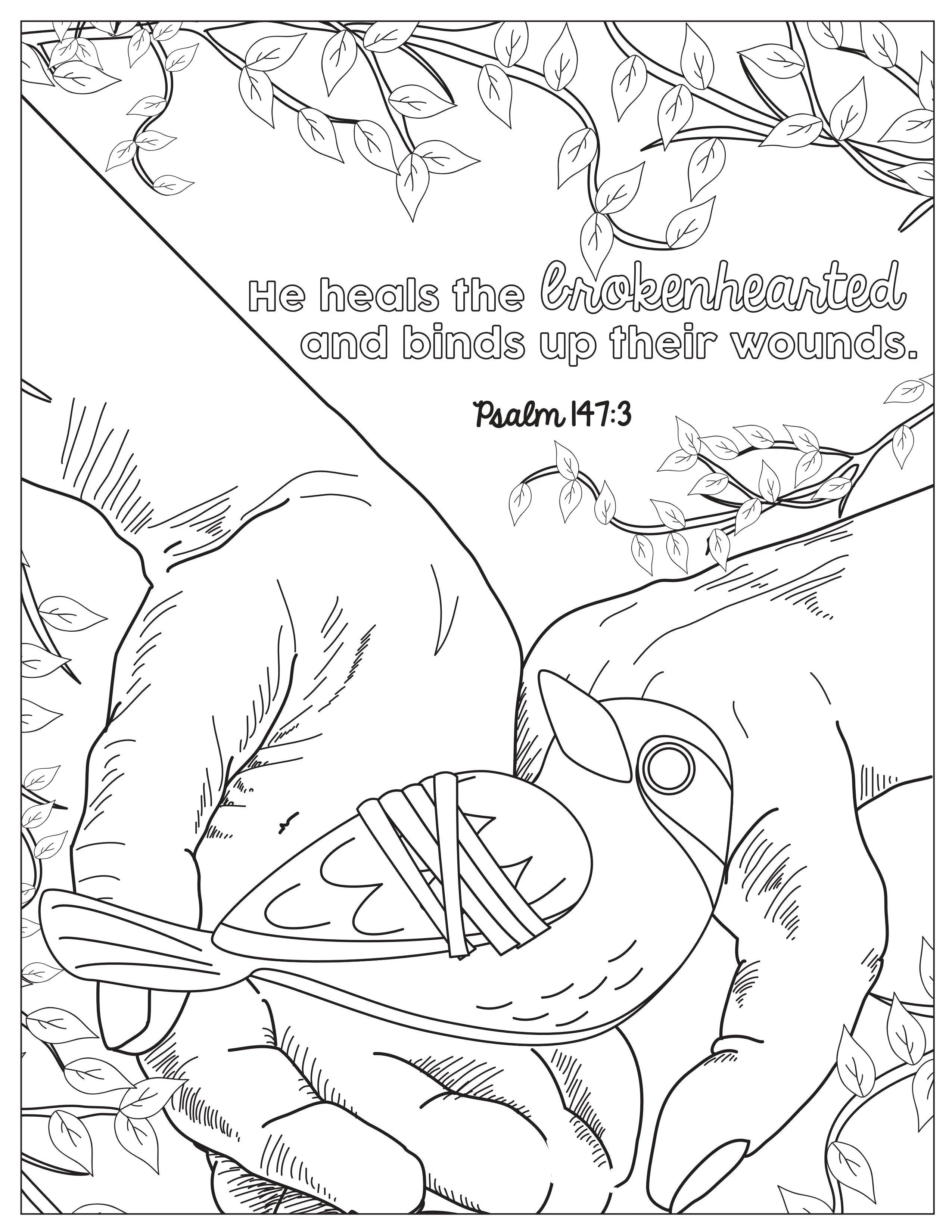 Book of Psalms: 37 Page Bible Coloring Book (download only) - Image 28