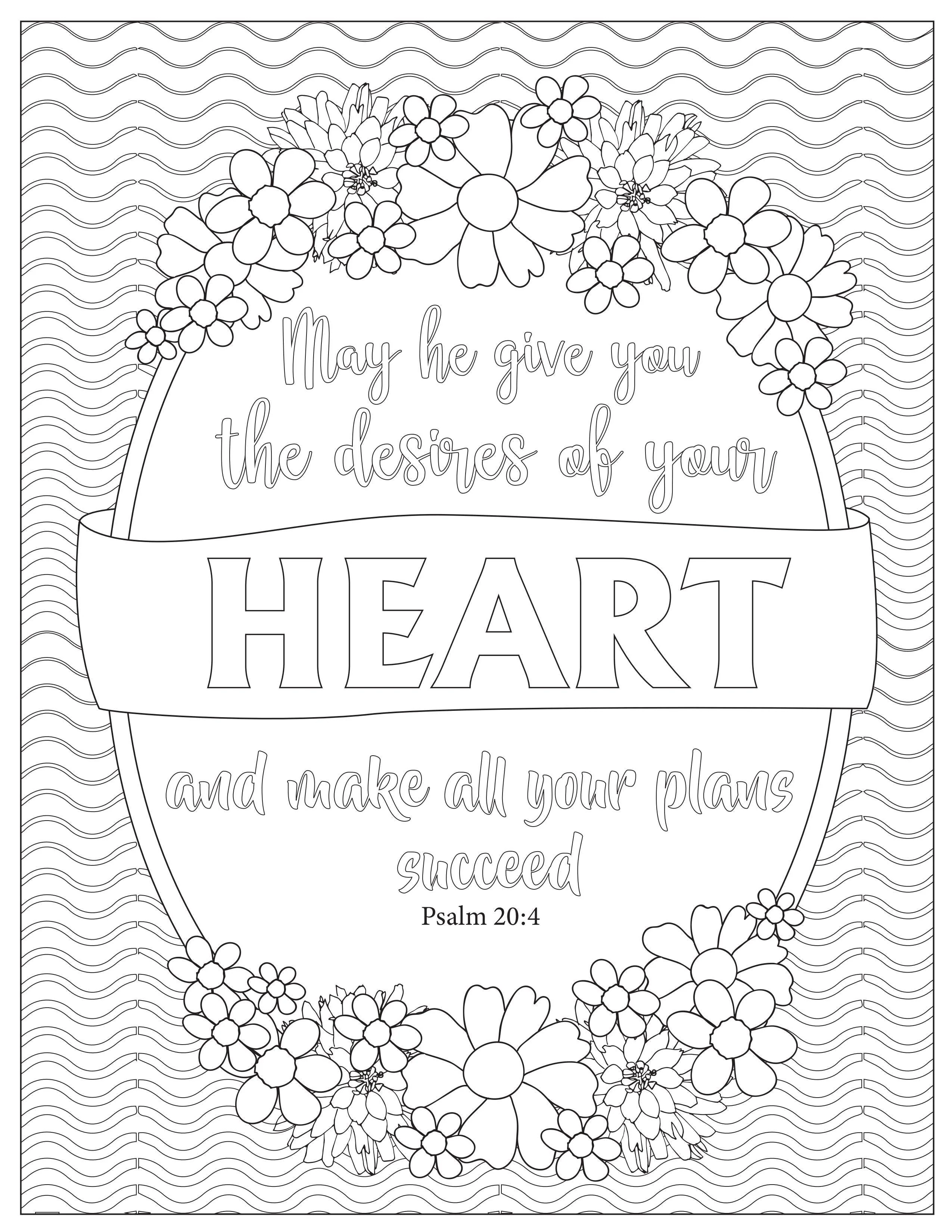 Book of Psalms: 37 Page Bible Coloring Book (download only) - Image 3