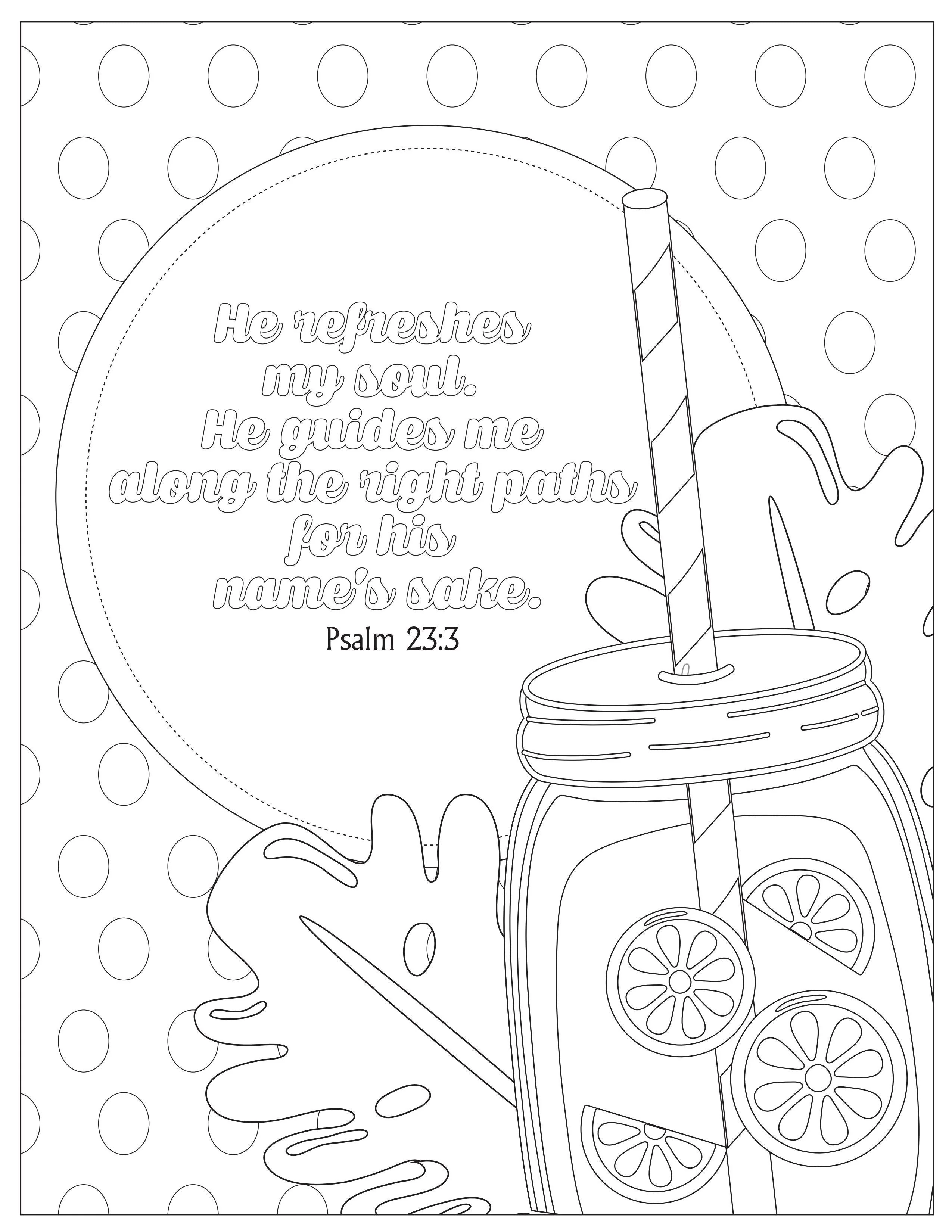 Book of Psalms: 37 Page Bible Coloring Book (download only) - Image 33