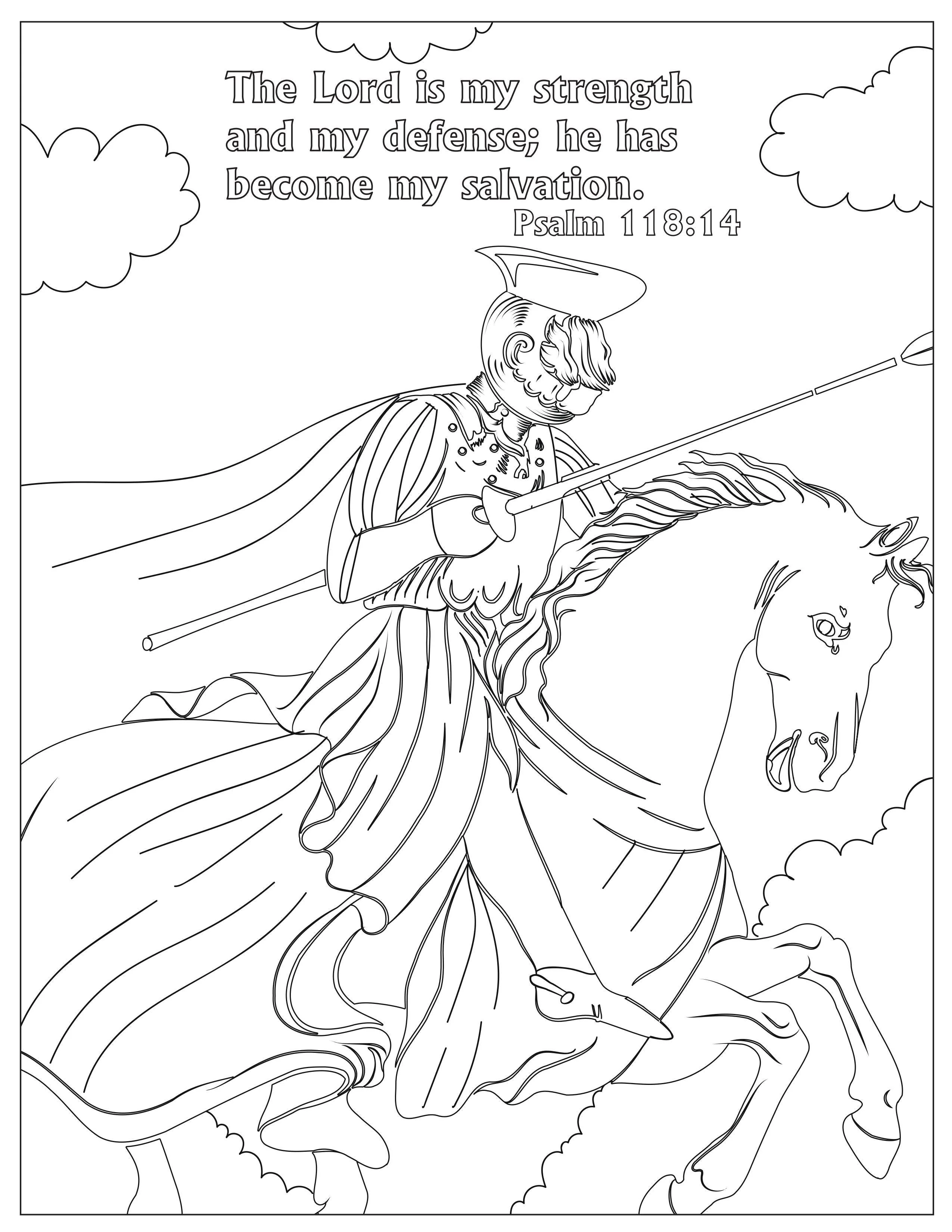 Book of Psalms: 37 Page Bible Coloring Book (download only) - Image 35