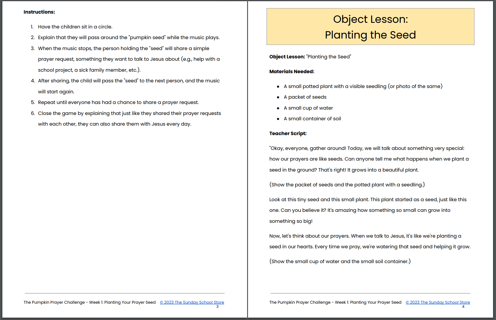 Pumpkin Prayer Challenge: 4-Lesson Sunday School Curriculum for Kids - Image 12