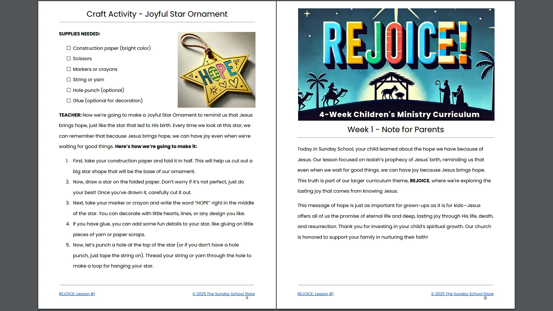 REJOICE 4-Week Christmas Curriculum - Image 8