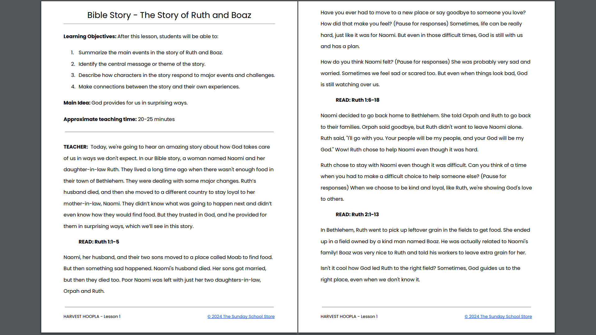 HARVEST HOOPLA: 4-Week Children's Ministry Curriculum - Image 8