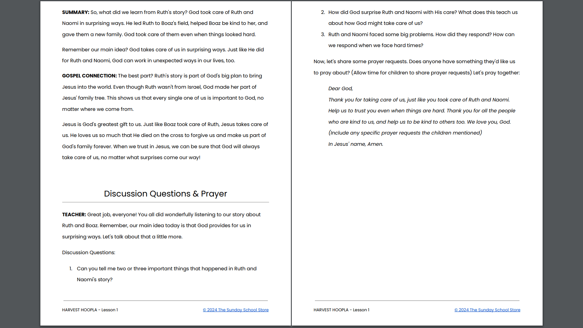 HARVEST HOOPLA: 4-Week Children's Ministry Curriculum - Image 10