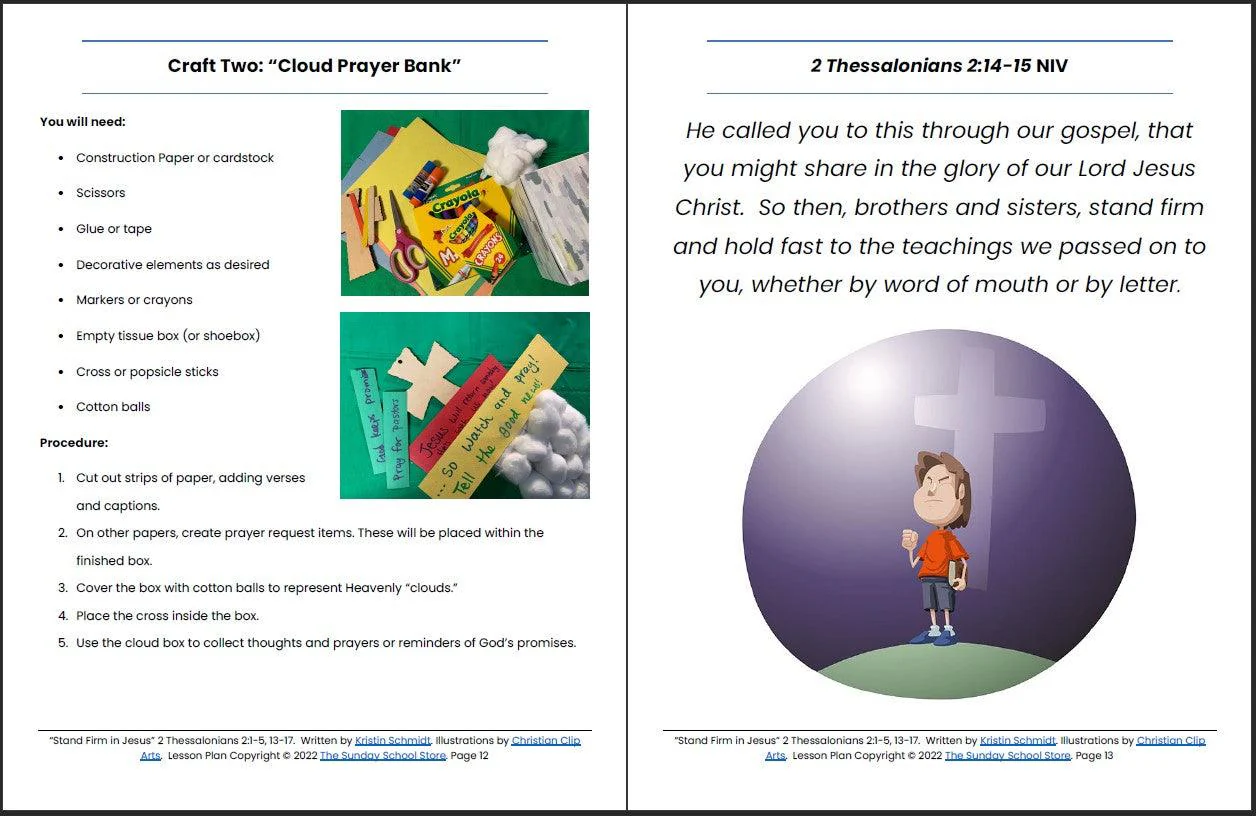 Stand Firm in Jesus (2 Thessalonians 2) Printable Bible Lesson & Sunday School Activities - Image 8