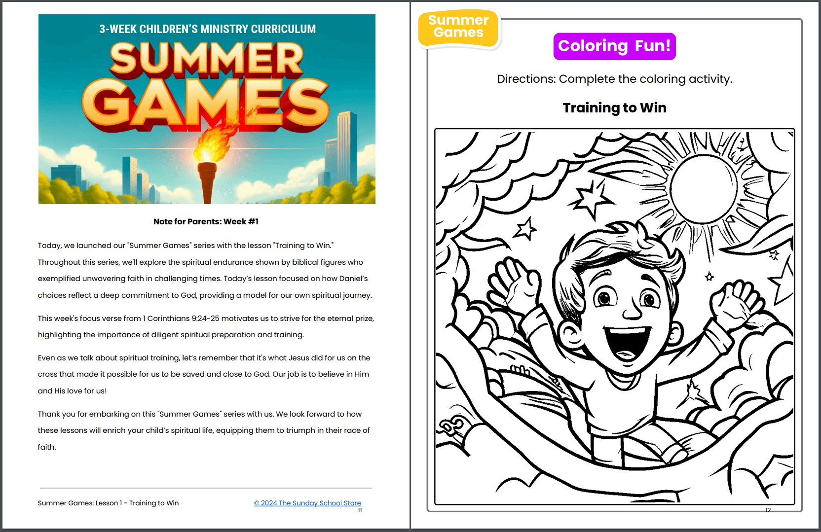 Summer Games: 3-Week Sunday School Curriculum for Children’s Ministry with Olympic Theme for 2024 - Image 5