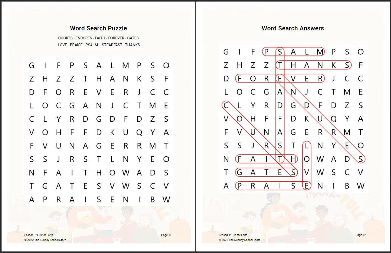 ThankFULL 4-Lesson Thanksgiving Curriculum for Children's Ministry - Image 8