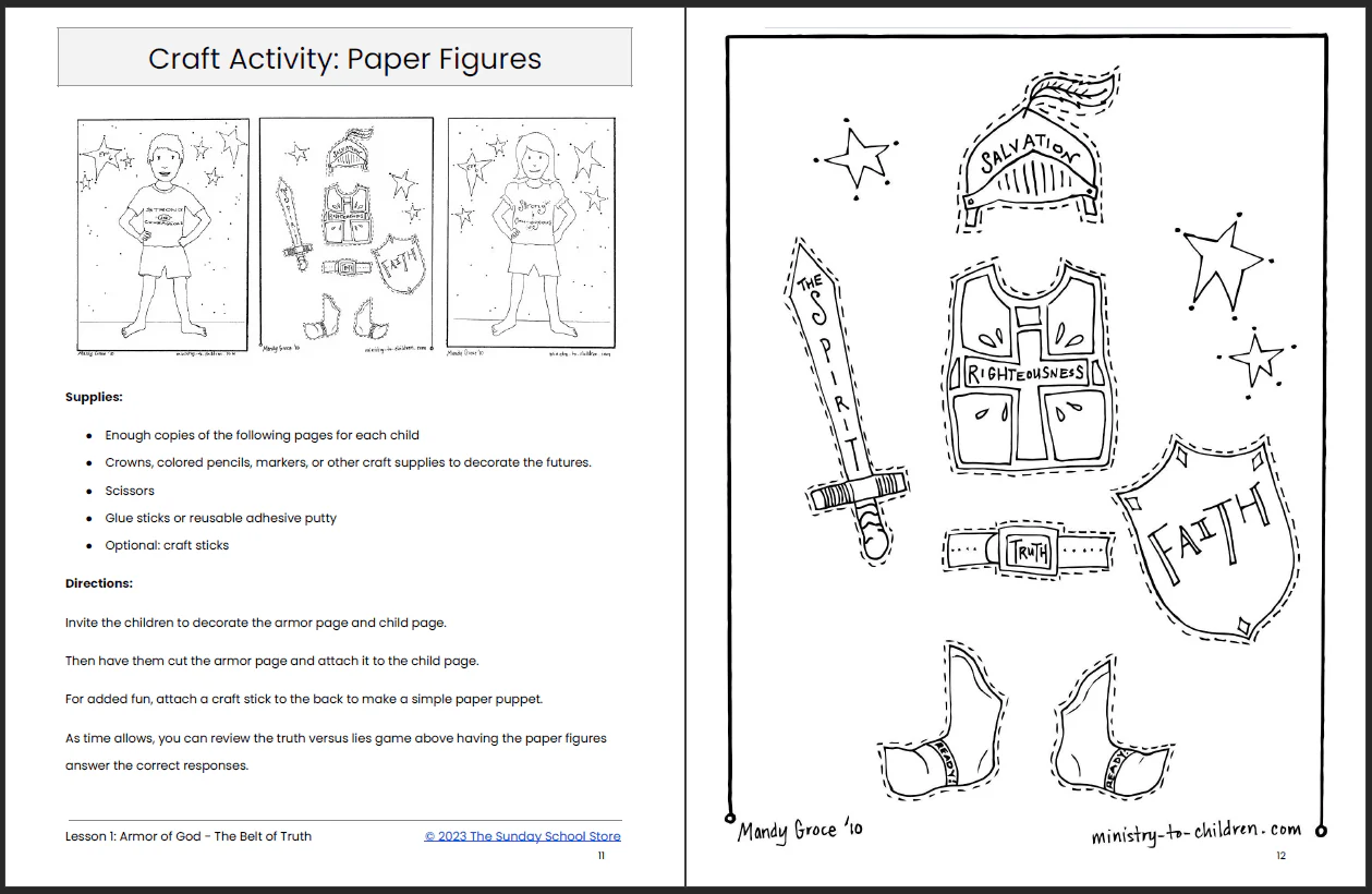 The Armor of God: 6-Lesson Sunday School Curriculum - Image 9