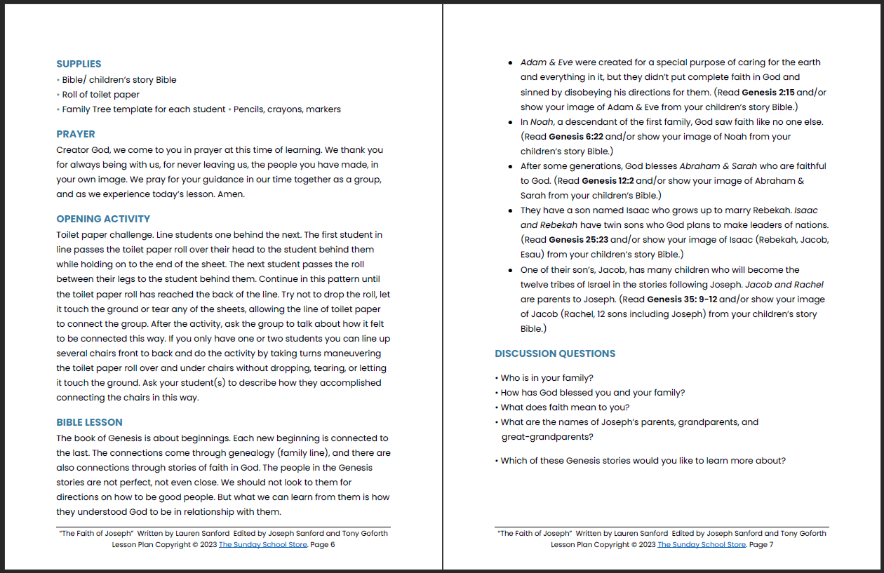 The Faith of Joseph: 4-Week Children's Ministry Curriculum - Image 5